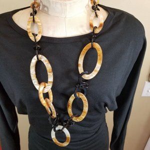 High quality Fashion Necklace brown long